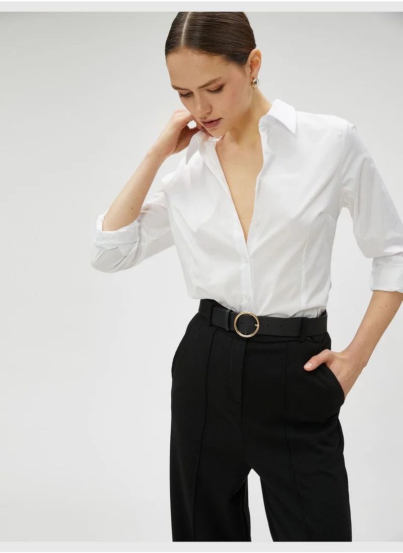 كوتون Basic Shirt Long Sleeve