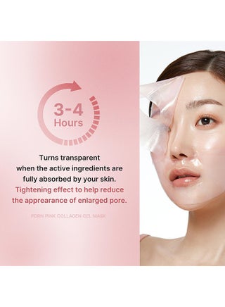 Pack Of 4 PDRN Pink Collagen Gel Mask - view 3