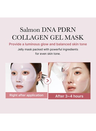 Pack Of 4 PDRN Pink Collagen Gel Mask - view 4