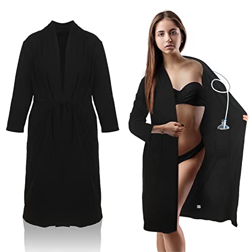 Bonuci Recovery Robe Post Mastectomy Breast Cancer Gift Women Breast Surgery Robe with Internal Pockets for Post Operative (Large) - Image 1