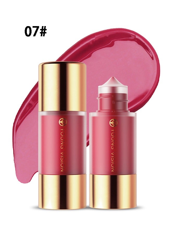 YOUNG VISION Dropper Liquid Blusher 07, Soft Matte Finish Cream Blush Liquid Blush Cream Blush Makeup Lightweight, Smooth Brightening Rouge - 10.3ML ﻿ - Image 1