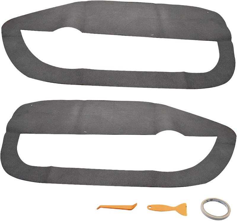 ANTUKO Car Door Panel Leather Insert Covers for Mustang - Image 5