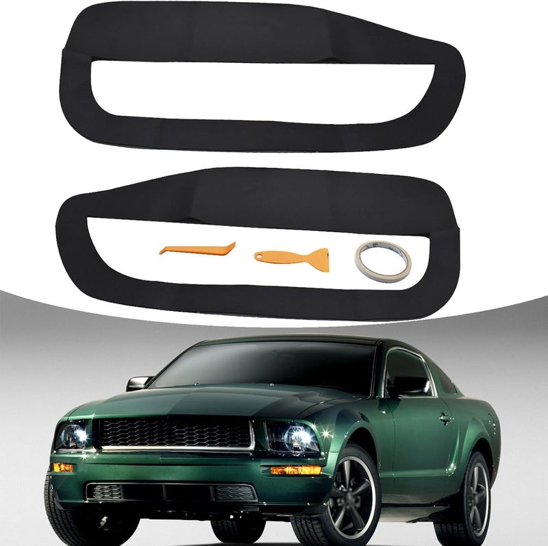 ANTUKO Car Door Panel Leather Insert Covers for Mustang - Image 2