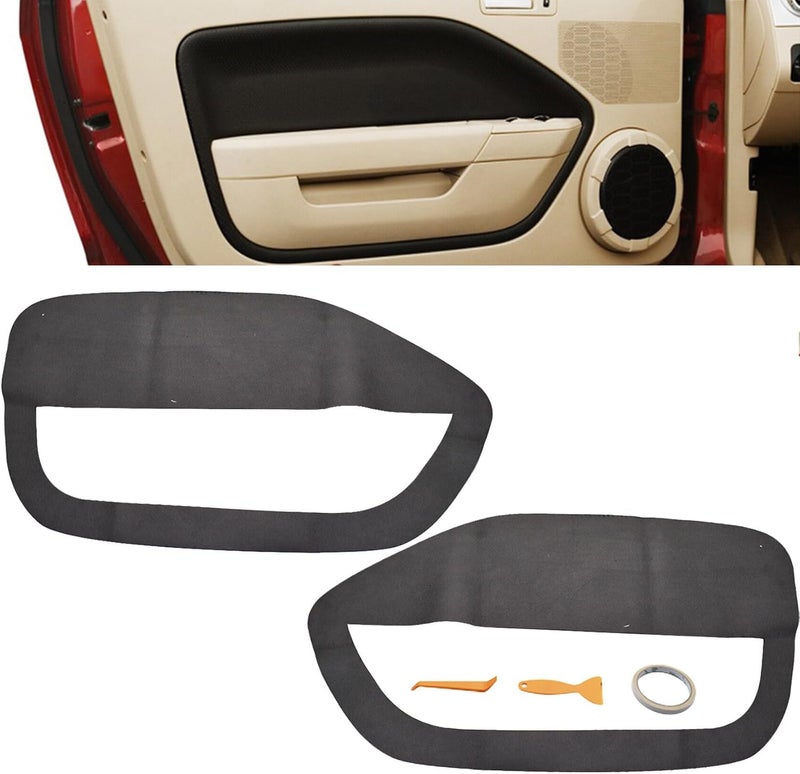ANTUKO Car Door Panel Leather Insert Covers for Mustang - Image 1