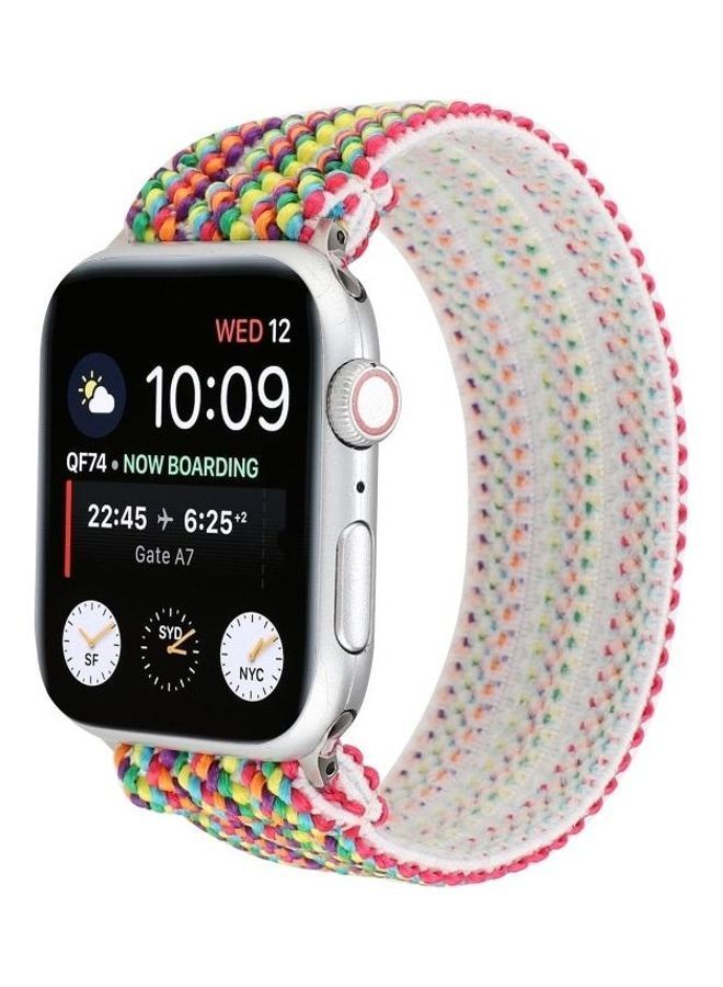 NIBEMINENT Replacement Watchband For Apple Watch Series 7 41mm/6 & SE 5 4 40mm/3 2 1 38mm Multicolour - Image 2