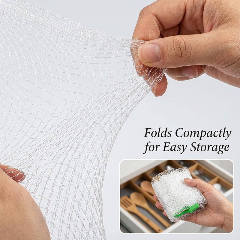 RAINFLOW Mesh Produce Bags - 20Inch Mesh Vegetable Bags Onion Storage Bag Net with Loop-Style Closures,Seafood Boil Bag,Storage Fruits Seafood and Other Agricultural Products(50PCS) - Image 5