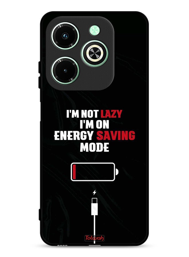 Tolwak Infinix Hot 40i 4G Protective Case Cover I Am Not Lazy I Am On Energy Saving Mode - Image 1