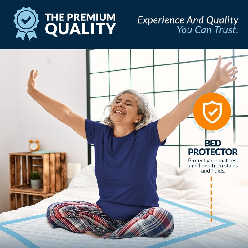 Medpride 15 Disposable Underpads 23'' X 36'' Incontinence Pads, Chux, Bed Covers, Puppy Training | Thick, Super Absorbent Protection for Kids, Adults, Elderly - Image 5