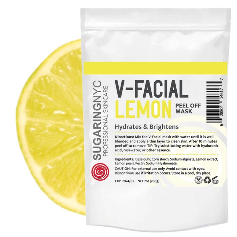 Sugaring NYC Vajacial Mask Lemon with Lemon Elements VFacial 7oz 200g