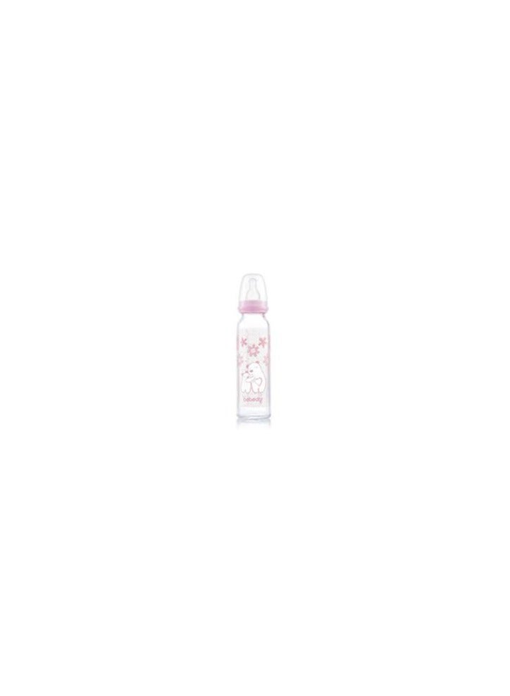 250ml glass bottle, pink color 3+  - Image 2