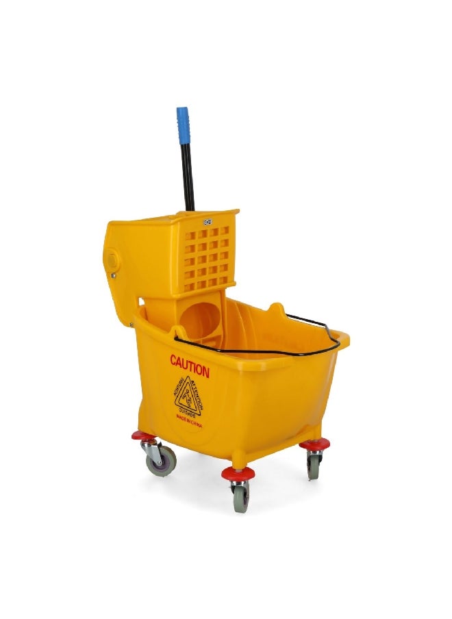 EKO - Portable Single Mop Wringer Bucket Yellow 63 x 38 x 60 cm EK26028VL - Image 1