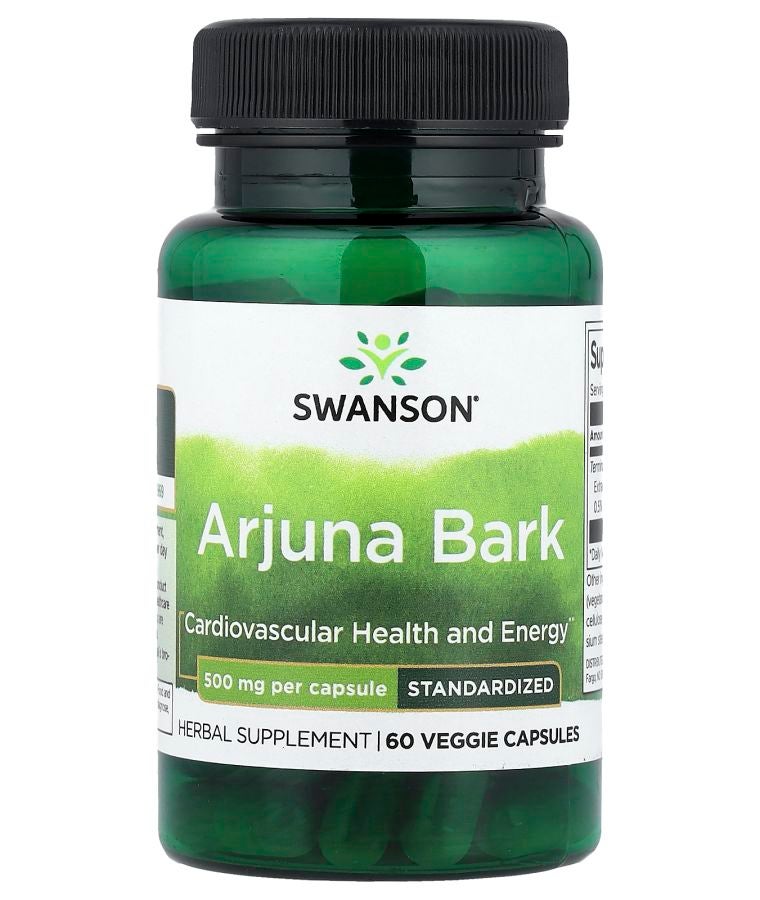 SWANSON Arjuna Bark Standardized 500 mg 60 Veggie Capsules