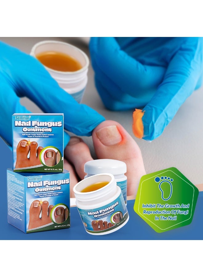 Sumifun 3-Pcs Nail Fungus Ointment,Remove Unhealthy Nails,Restore & Recover Healthy Nails - Image 2