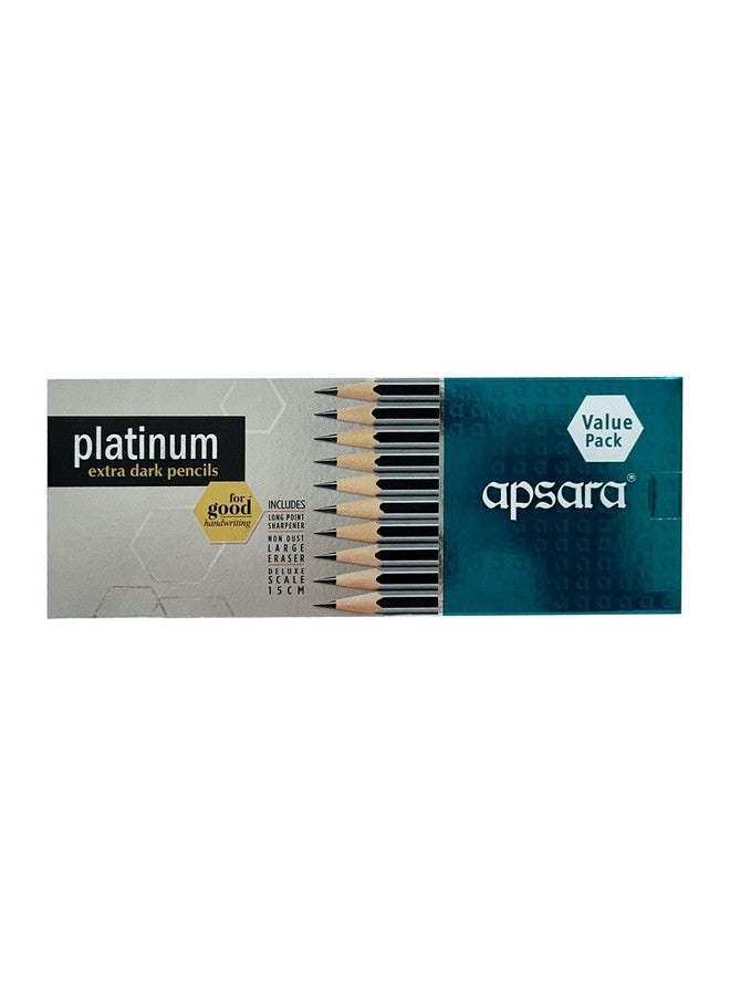 Apsara Platinum Pencils | Soft & Smudge-free | Smooth Writing | Safe for Kids | Even Sharpening With Minimal Breakage | Non-toxic Pencils| Use for School & Office Purpose | (Pack of 20) - Image 1