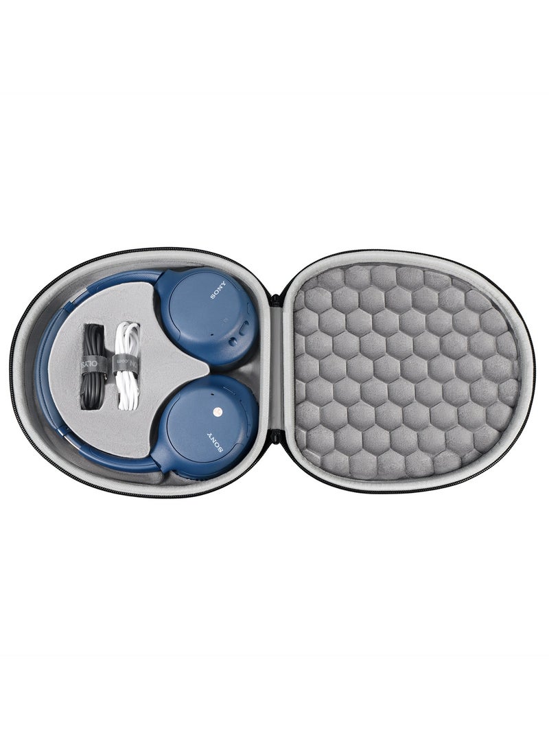 general Headphone Case for Sony WH-CH710N - Zippered Storage Case Hard-Shell Shockproof Portable Protective Cover Accessory Organizer - Image 2