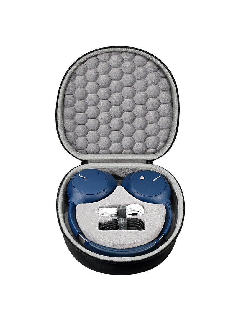 general Headphone Case for Sony WH-CH710N - Zippered Storage Case Hard-Shell Shockproof Portable Protective Cover Accessory Organizer - Image 1