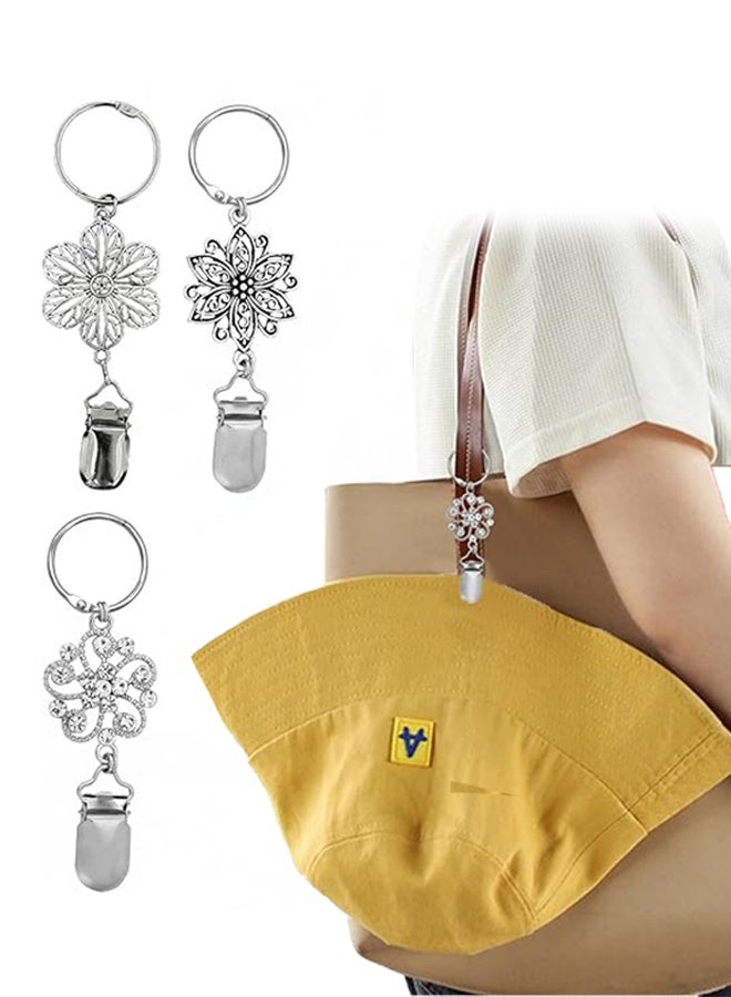 Lemon 3 pcs Hat Clip for Travel New Outdoor Backpack Luggage Storage Multi-Purpose Straw Hat Accessory - Image 1