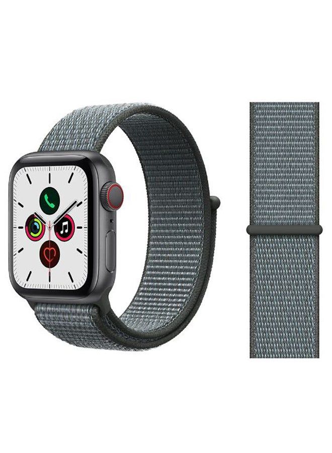 vesus Nylon Replacement Band For Apple iWatch Series 5/4/3/2/1 Storm Grey