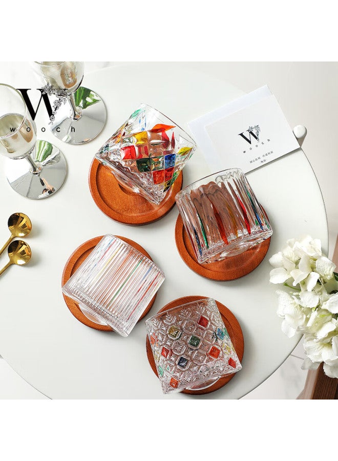 Wooch Wedding Gift Painted Rotating Glass Cup, Newlywed Present, Couple's Water Cup, Housewarming Gift Box, Housewarming Water Cup - Image 5