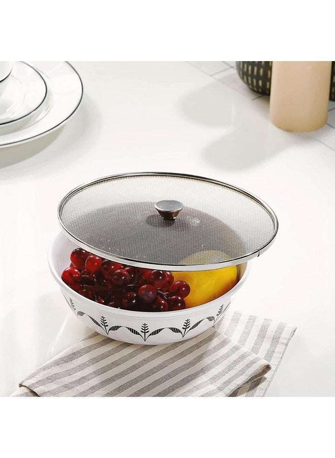 KITCHEN EXPERT, THE KITCHEN'S BEST Kitchen Expert Steel Net Cover Jali| Set Of 2 (18cm & 23cm)| Milk Net Lids/Tope/Chiba | Suitable For Pots/Pan/Kadhai/Bowls | Strong & sturdy Handle | Multipurpose Lid | - Image 4