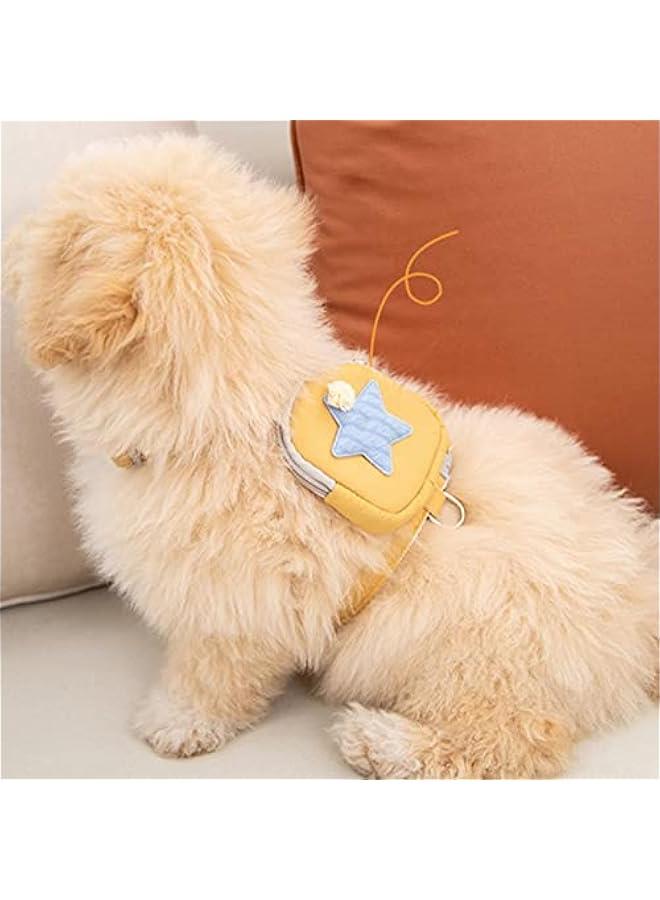 Pet Harness Leash Set, Cute Backpack Cat Vest Belt Leash Snap Design Pet Harness Leash Comfortable and Breathable Dog Vest Leash Strong and Vest Harnesses (S (Recommended Within - Image 4