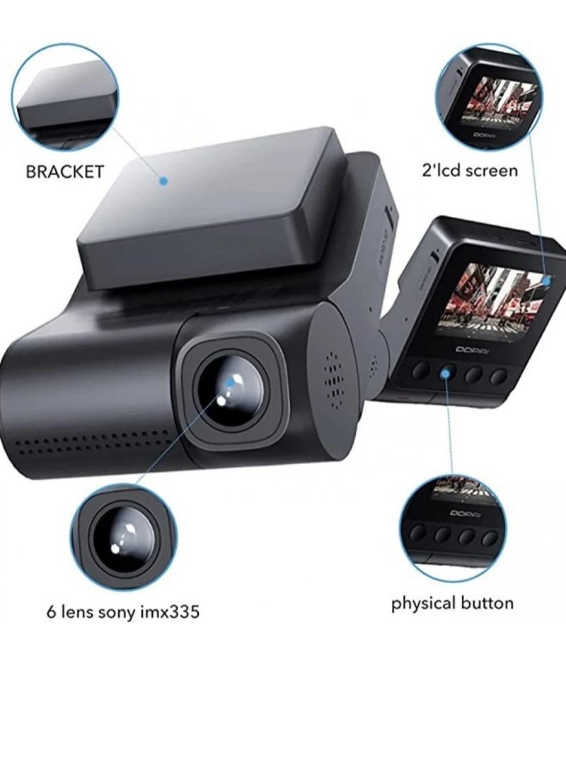 DDPAI Z40 Front and Rear Car Dash Camera with GPS 1944P HD Black - Image 3