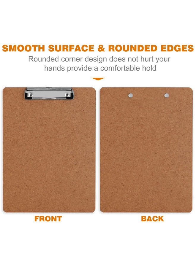 HERKKA Clipboard Herkka 15 Pack Hardboard Office Clipboards Standard A4 Letter Size Clipboard With Low Profile Clip Size 12.5 X 9 Inch - Image 4
