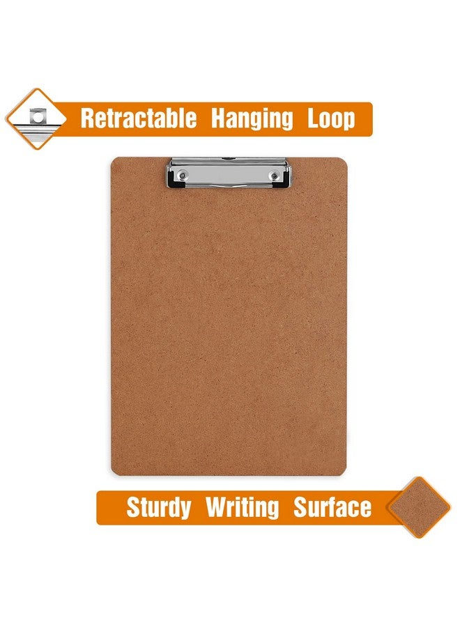 HERKKA Clipboard Herkka 15 Pack Hardboard Office Clipboards Standard A4 Letter Size Clipboard With Low Profile Clip Size 12.5 X 9 Inch - Image 5
