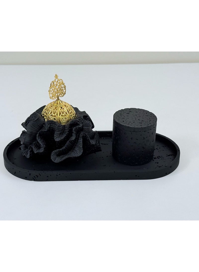 Incense burner set with incense box and tray  - Image 1