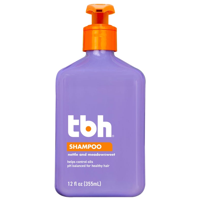 شامبو تين TBH للأطفال خفيف الوزن ومزيل للتشابك مرطب للشعر للشعر الجاف والدهنى والناعم والمجعد وجميع أنواع الشعر شامبو للأطفال والمراهقين خالي من الكبريتات والبارابين 12 أونصة