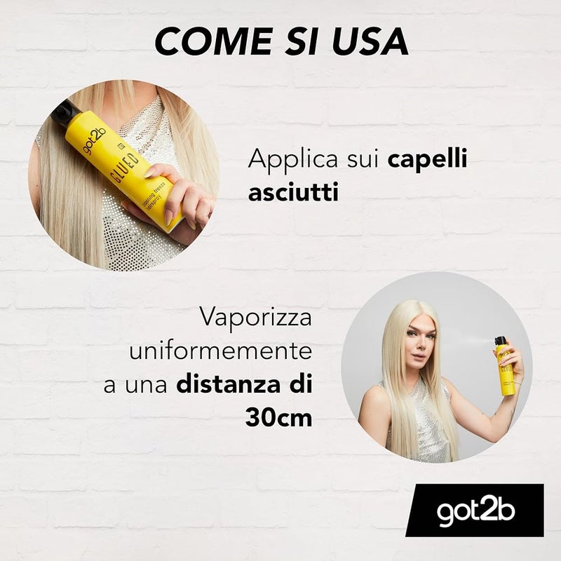 شوارزكوف 1 Schwarzkopf Got2b Glued بخاخ شعر، تثبيت فائق القوة، تثبيت عالي وقوي، 300 مل - Image 2