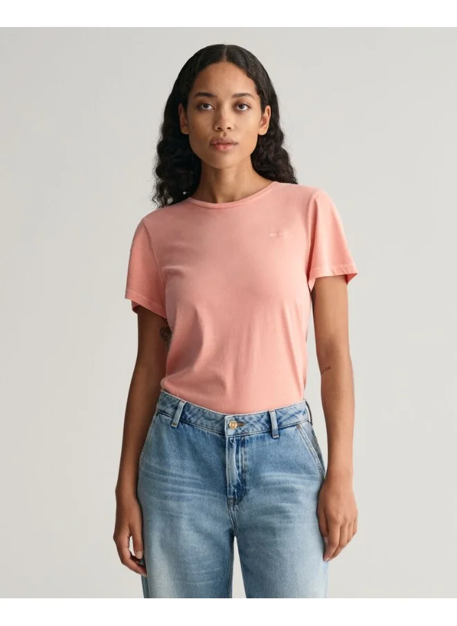 غانت Gant Sunfaded Crew Neck T-Shirt