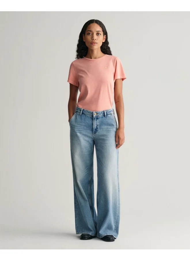 غانت Gant Sunfaded Crew Neck T-Shirt
