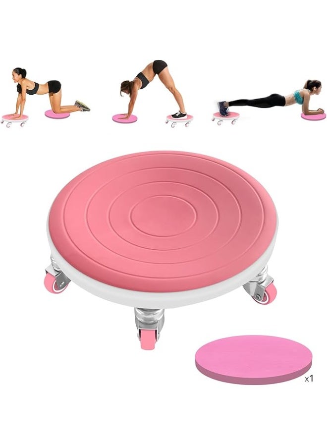 DUNISO 6 عجلات تمرين البطن، معدات تمرين البطن مع وسائد للركبة، عجلة تمرين البطن لتمارين القوة، قوية ومتينة، صامتة، للتحكم في وزن البطن وحرق الدهون في الجسم بالكامل، معدات تمرين في الصالة الرياضية أو في المنزل - Image 1