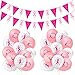Zomiboo 36 Pieces Breast Cancer Awareness Balloons Pink Ribbon Balloons and 2 Pieces Breast Cancer Awareness Banner Pink Ribbon Pennant Banner Hope Faith Strength Courage Party Wall Decor - Image 3