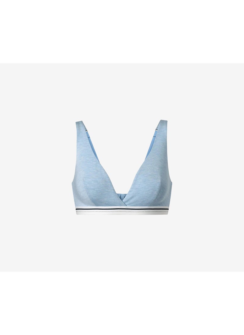 Tchibo Women Soft Non Padded Bra, Light Blue  - Image 2