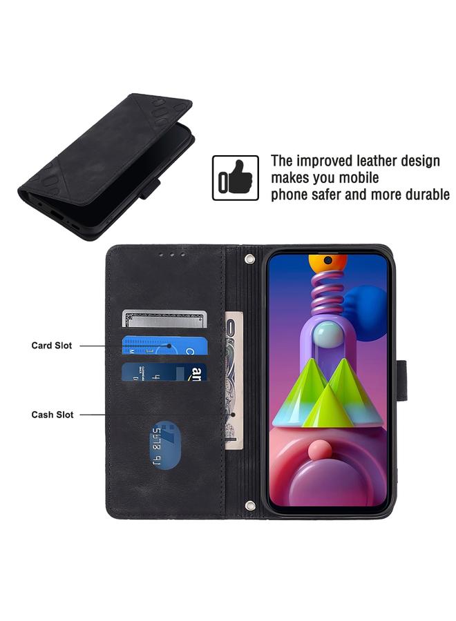 اس-توب جراب لهاتف Samsung Galaxy M51 مصنوع من الجلد المنقوش بملمس الجلد - Image 3