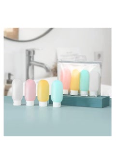4-Piece Travel Bottle Set, 60ml Bottle, Small Plastic Pressed Bottle Suitable for Travel Essentials, Shampoo, and Conditioner