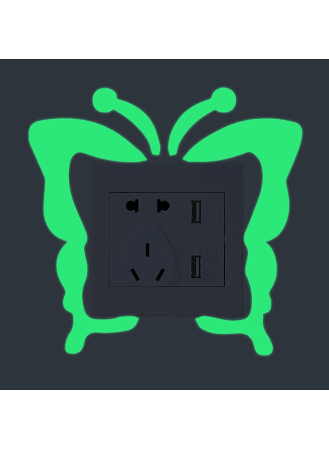 Voberry New Switch Cartoon Diy Wall Sticker Light Fluorescent Decoration Your Room Green 15.5x15.5cm - Image 2