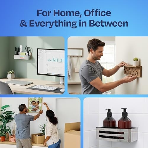 Ekkogo Double Sided Tape 92-Pack - Strong Self Adhesive Pads 1"X1"X0.04" Perfect for Photos Lightweight Decor and General Purpose Indoor Wall Mounting - Image 4