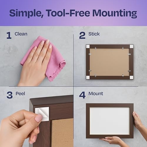 Ekkogo Double Sided Tape 92-Pack - Strong Self Adhesive Pads 1"X1"X0.04" Perfect for Photos Lightweight Decor and General Purpose Indoor Wall Mounting - Image 5