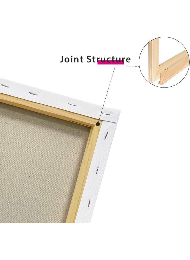 ARS Blank Canvas - 100% Cotton Artist Canvas Boards For Painting, Acrylic Pouring, Oil Paint Dry & Wet Art Media, White, 60x90 cm - Image 4