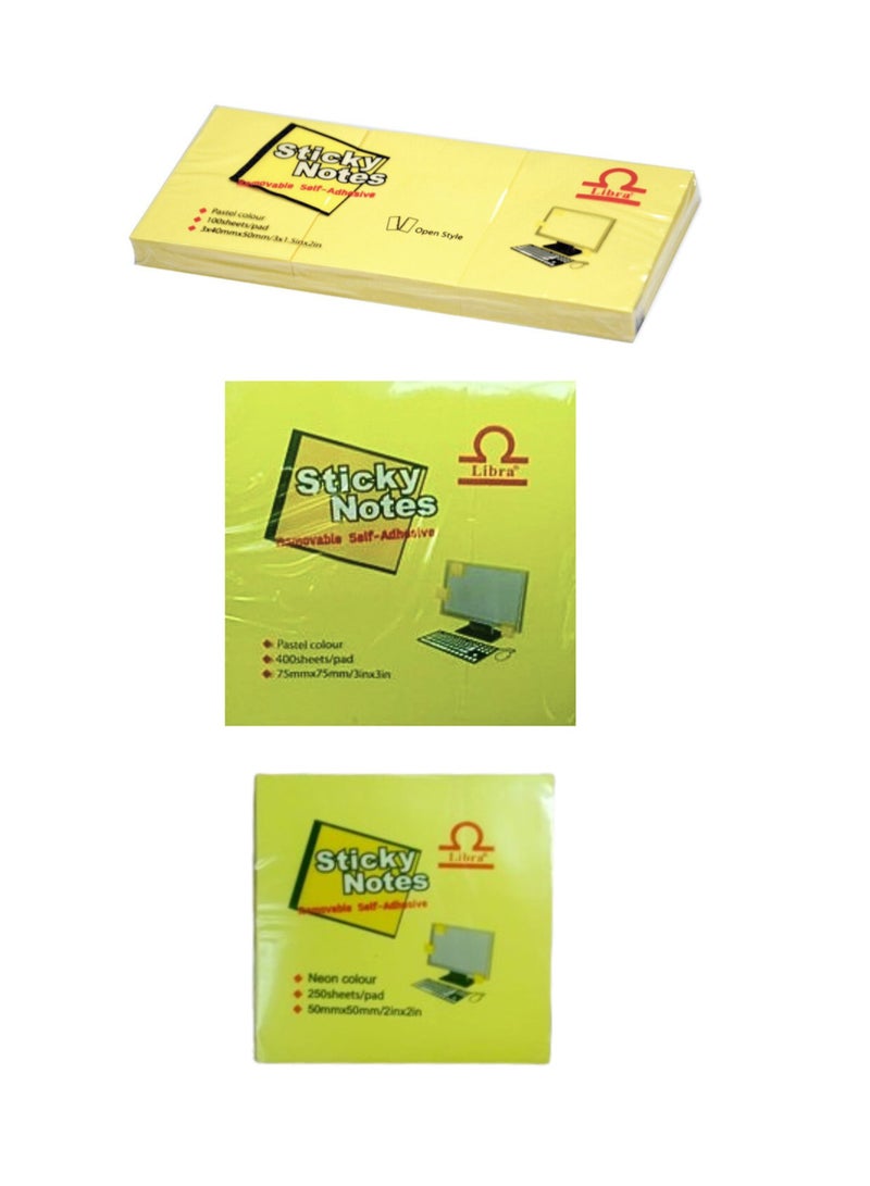 Libra Sticky Notes (Pack Of 3) - Image 1