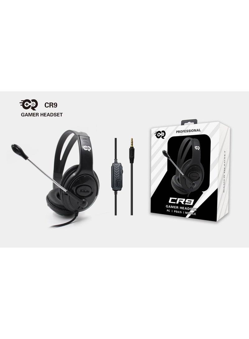 CR Gaming Gamer Headset CR9 Black - Image 1