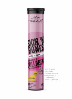 MAKALU Makalu One With Nature Skin N Bones Effervescent Tablets 100% Organic, Sugar Free, Vegan Pack Of 1  - Image 2