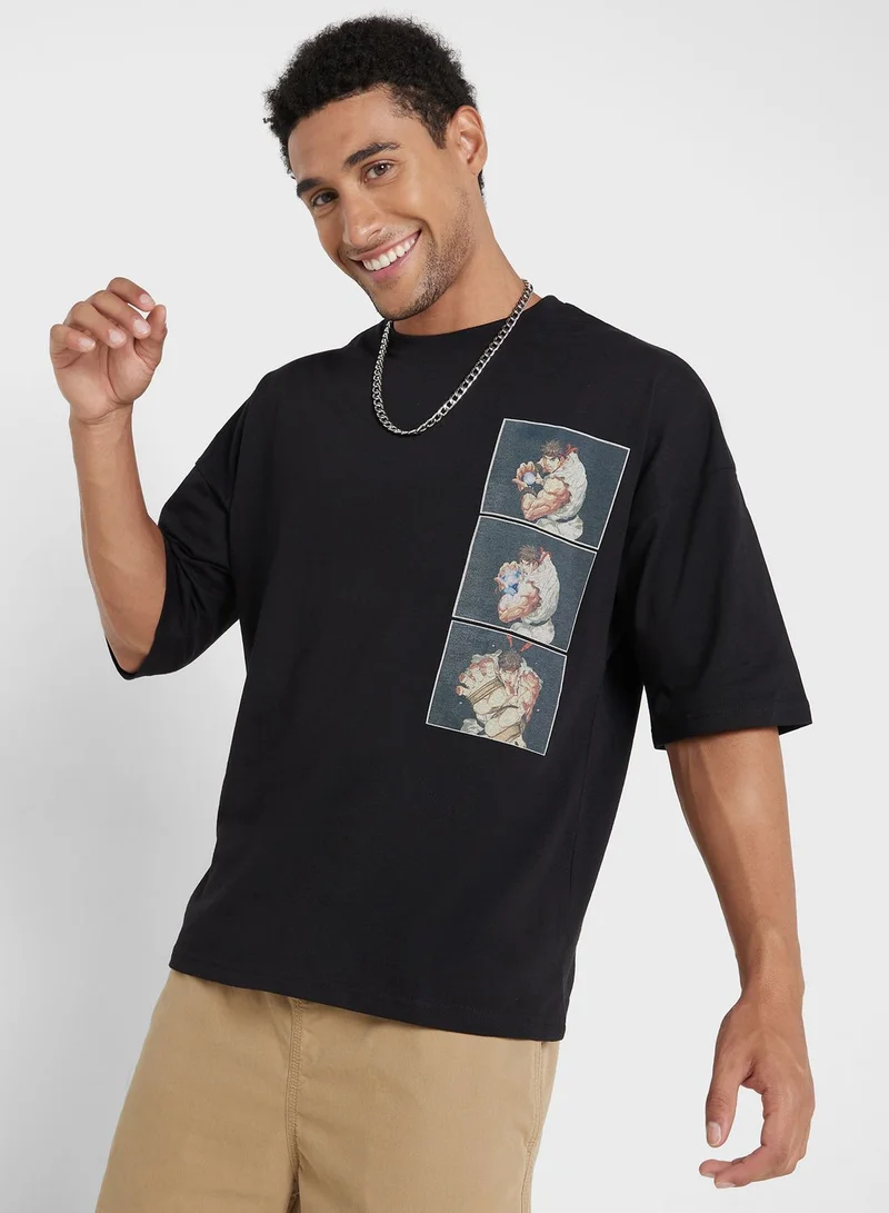 Street Fighter Street Fighter Oversize T-Shirt