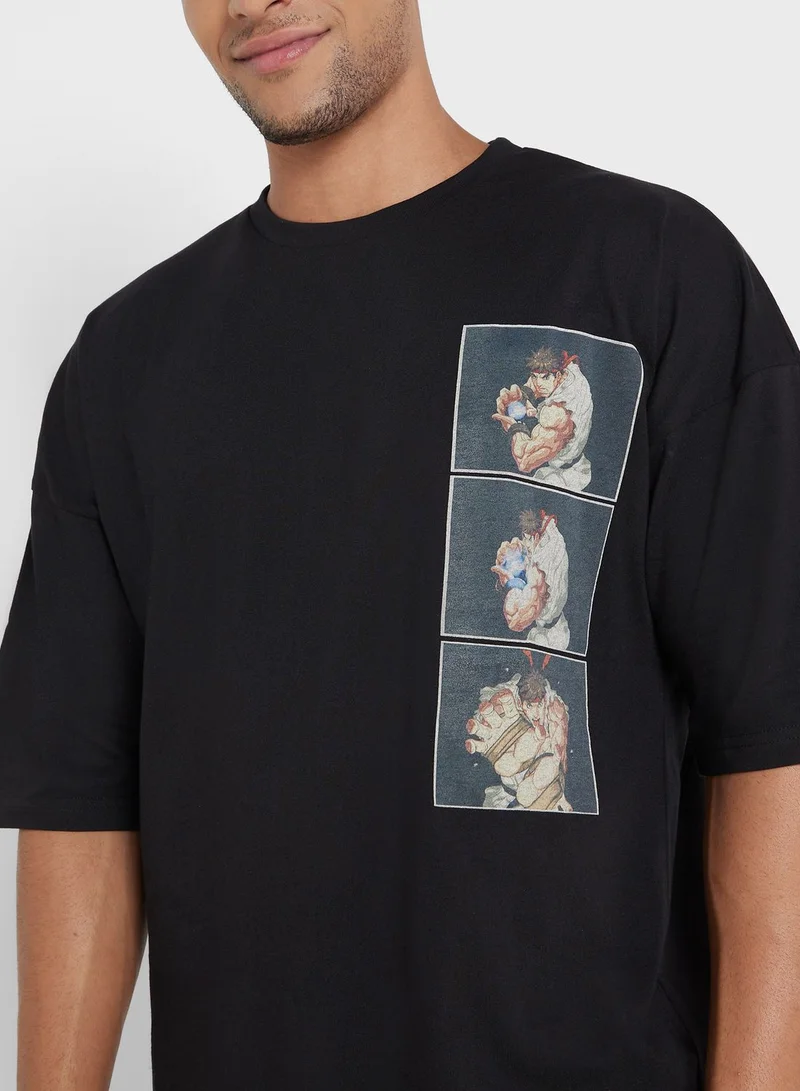 Street Fighter Street Fighter Oversize T-Shirt