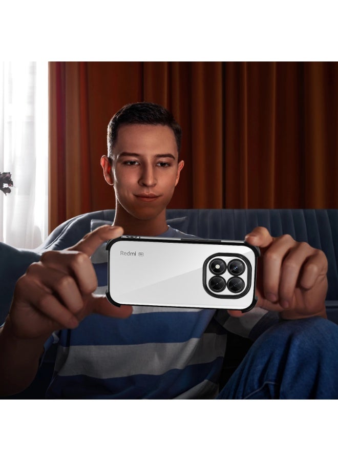 فم الأم غلاف هاتف شاومي ريدمي نوت 14 برو 5G، غطاء هاتف شفاف مُدرَّع من السليكون الناعم، غلاف كريستالي رفيع مقاوم للصدمات من مادة TPU الجيلاتينية الشفافة مُخصص لـ شاومي ريدمي نوت 14 برو 5G - Image 5