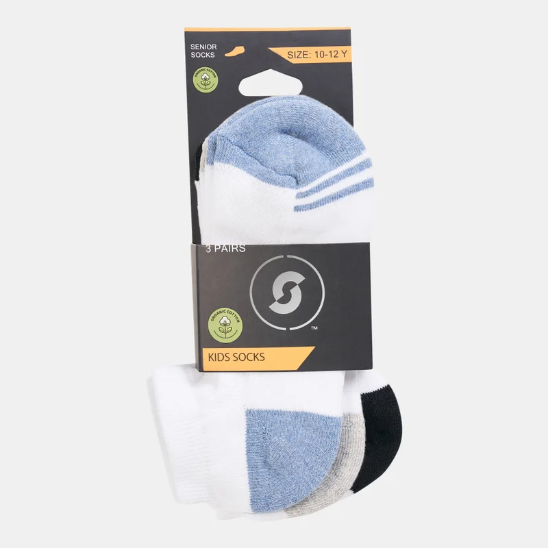 Sun and Sand Sports Kids' Socks - 3 Pack (Older Kids)