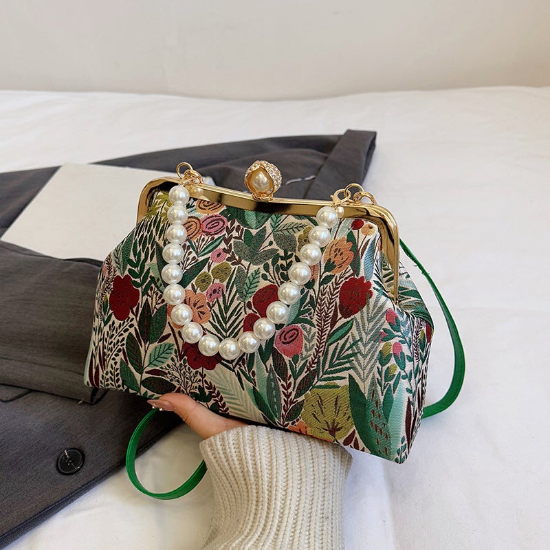 Ins New Fashion Women'S Bag 2025 Pearl Style Evening Bag Simple Girl Shoulder Crossbody Bag - Image 5